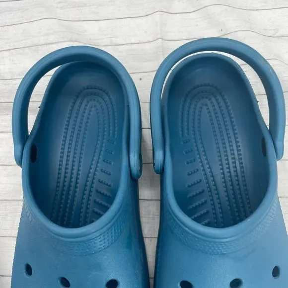 Crocs Classic Clogs Mens 10 Blue Waterproof Slip On Sandals Shoes Womens 12 - Picture 7 of 10